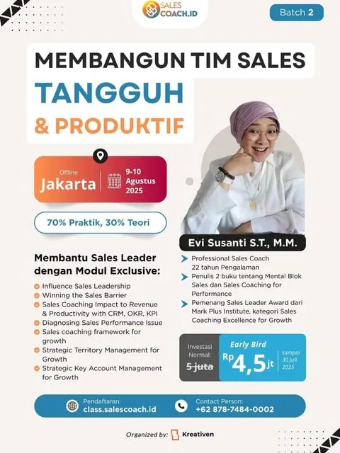 Membangun Tim Sales Tangguh & Produktif